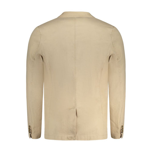 Guess Jeans Beige Cotton Jacket GU-33214-S
