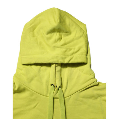 Dolce & Gabbana Green Cotton Hooded Logo Sweatshirt Sweater