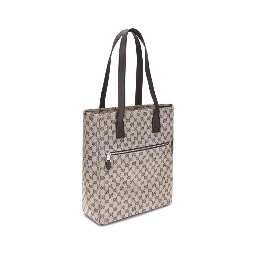 Front view with bag zipped and handles upright.