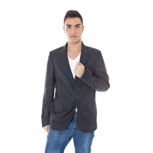 Calvin Klein Gray Wool Jacket CA-3761-IT50 | L