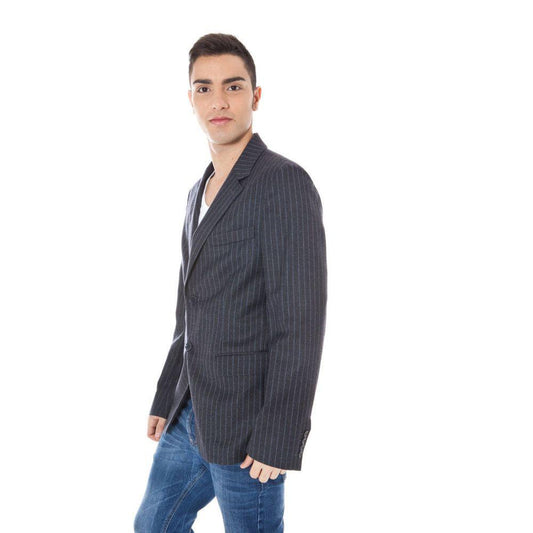 Calvin Klein Gray Wool Jacket CA-3761-IT50 | L