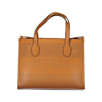 Guess Jeans Brown Polyethylene Handbag