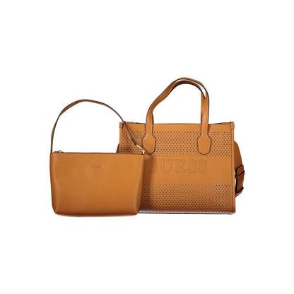 Guess Jeans Brown Polyethylene Handbag