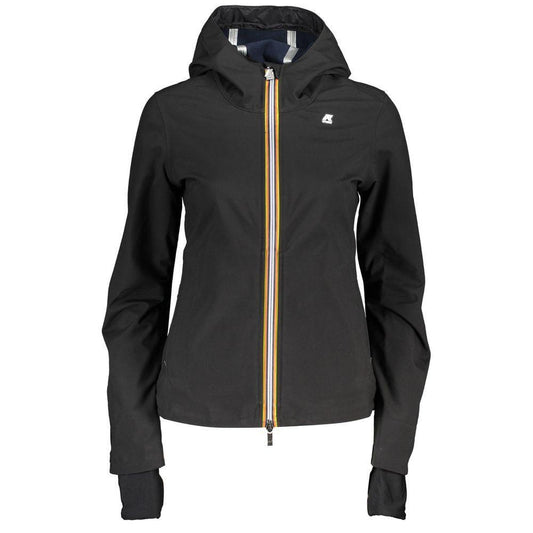 K-WAY Black Polyester Jackets & Coat KW-22222-S