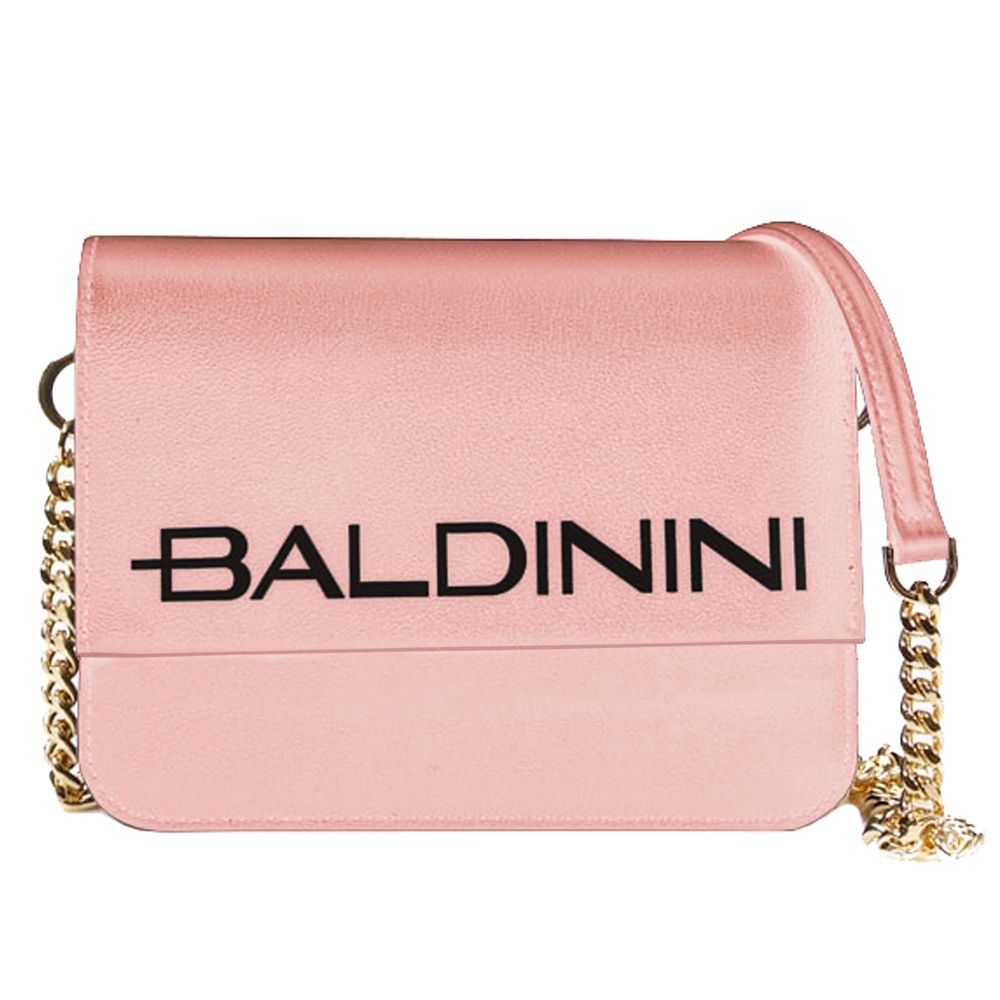 Baldinini Trend Pink Calfskin Handbag