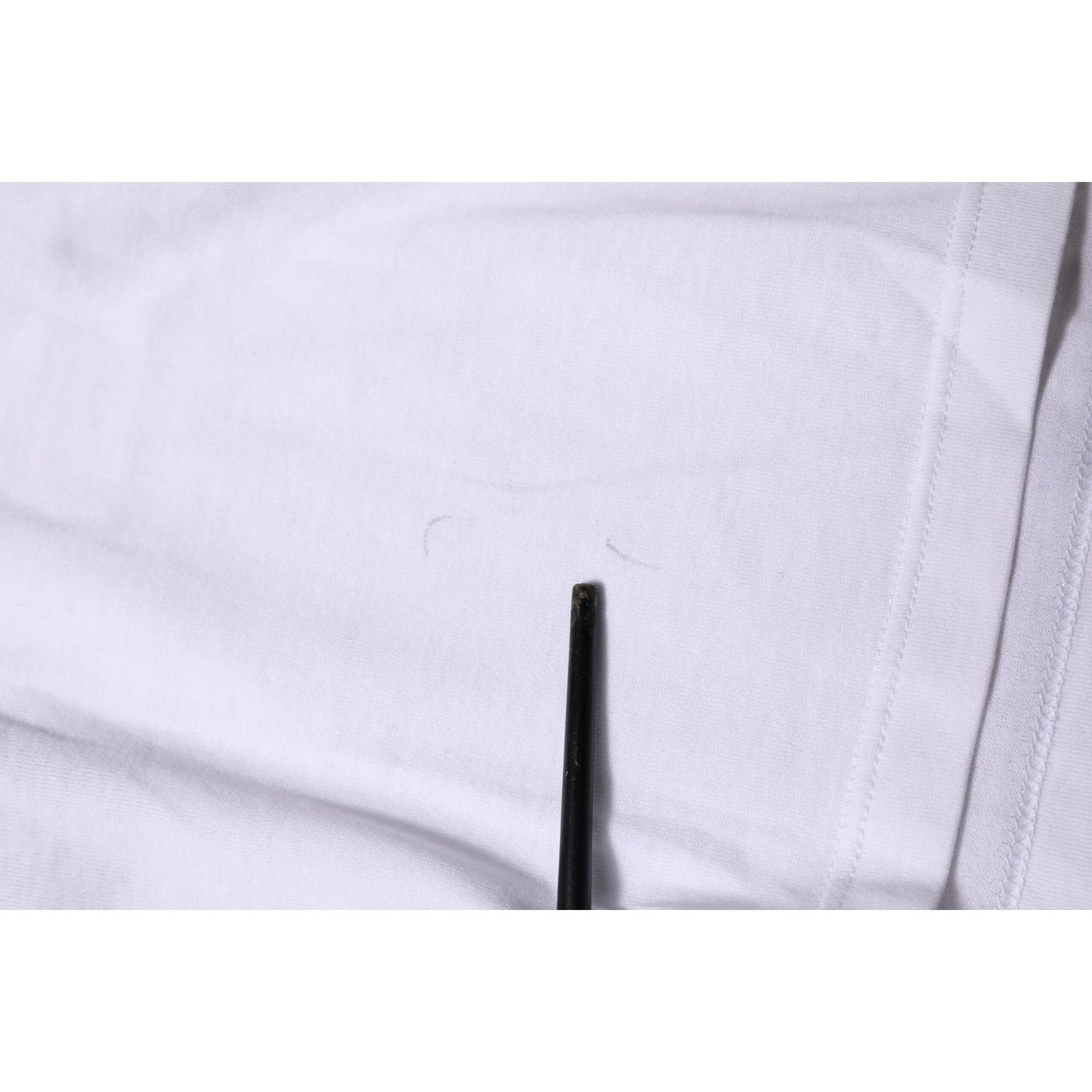 Dolce & Gabbana White Cotton Short Sleeves Cropped T-shirt