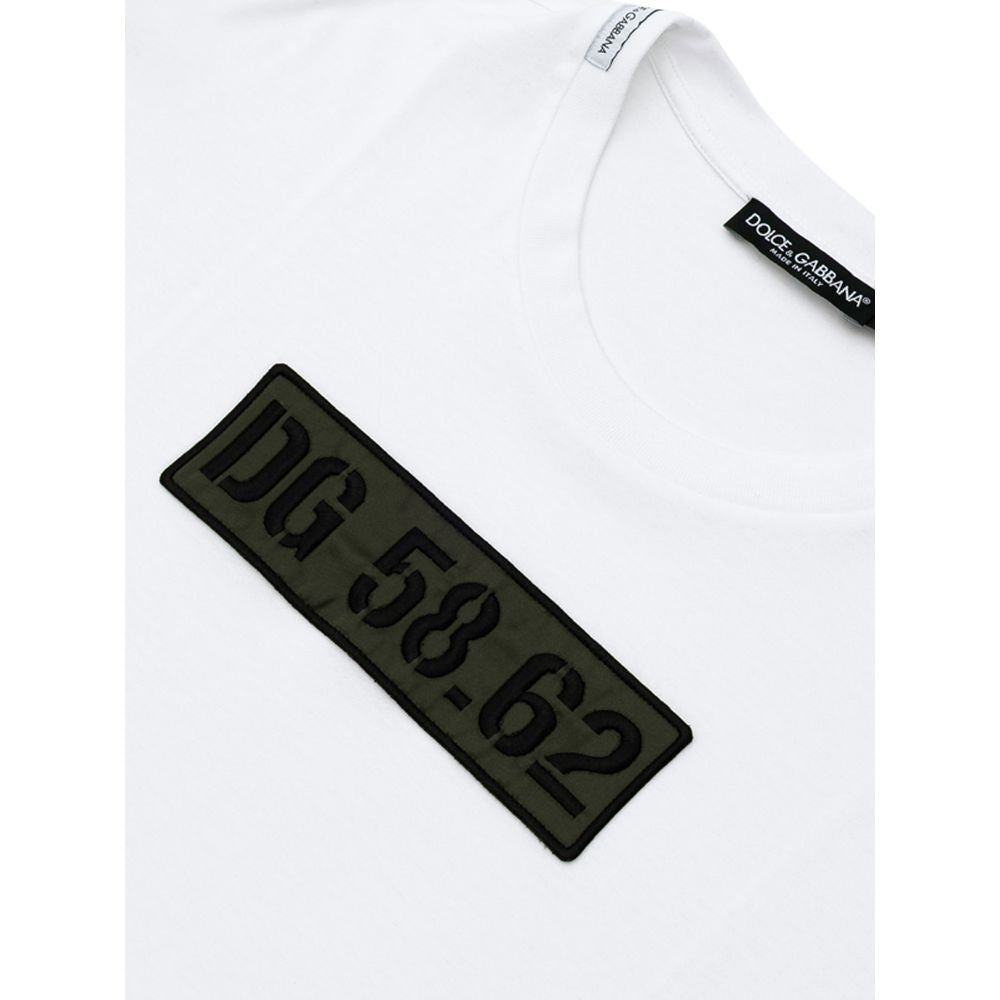 Dolce & Gabbana White Cotton T-Shirt