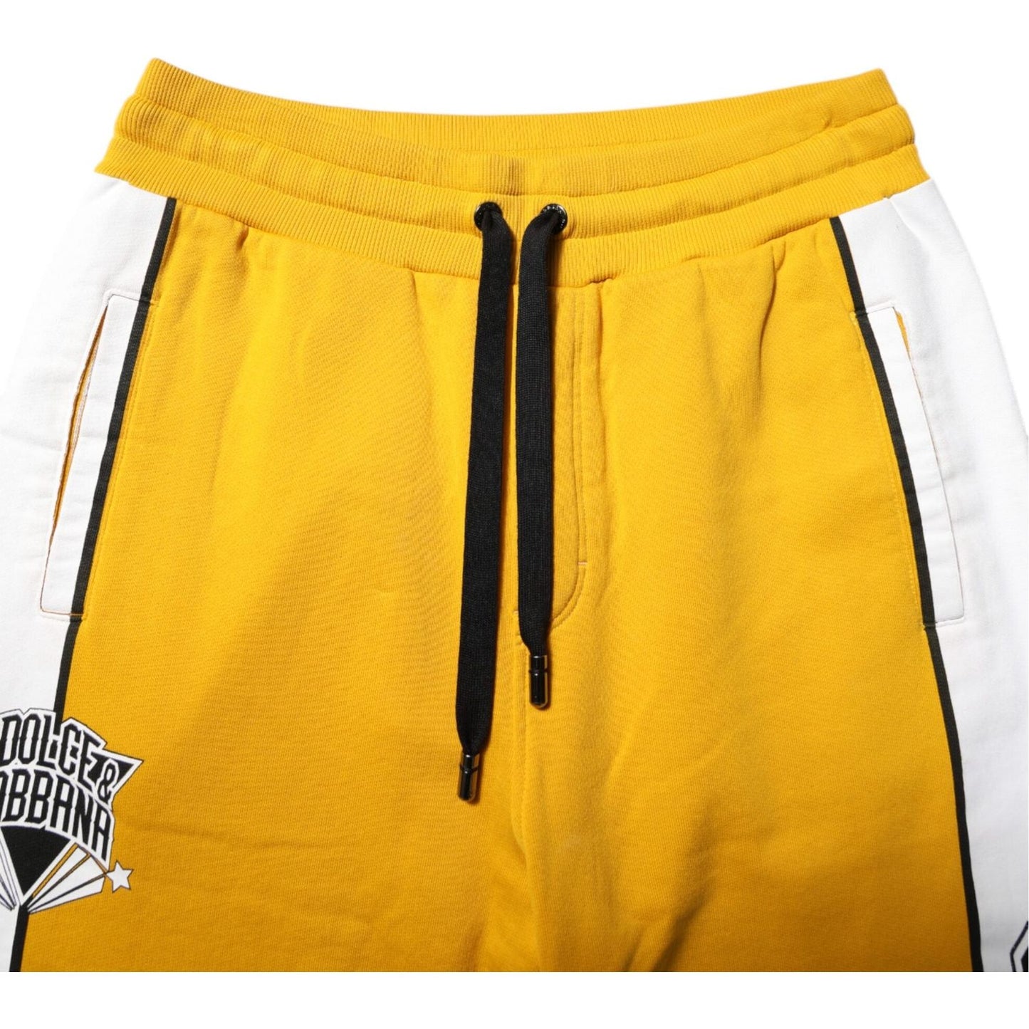 Dolce & Gabbana Yellow Cotton Sweatpants Jogger Trouser Pants PAN76380-48