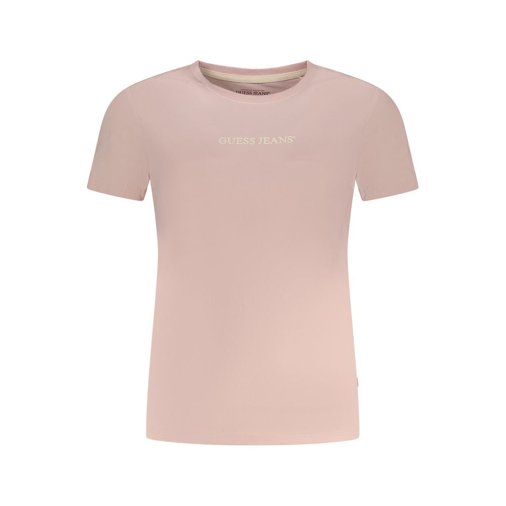 Guess Jeans Pink Cotton Tops & T-Shirt GU-35212-L