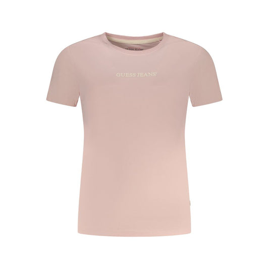 Guess Jeans Pink Cotton Tops & T-Shirt GU-35212-S