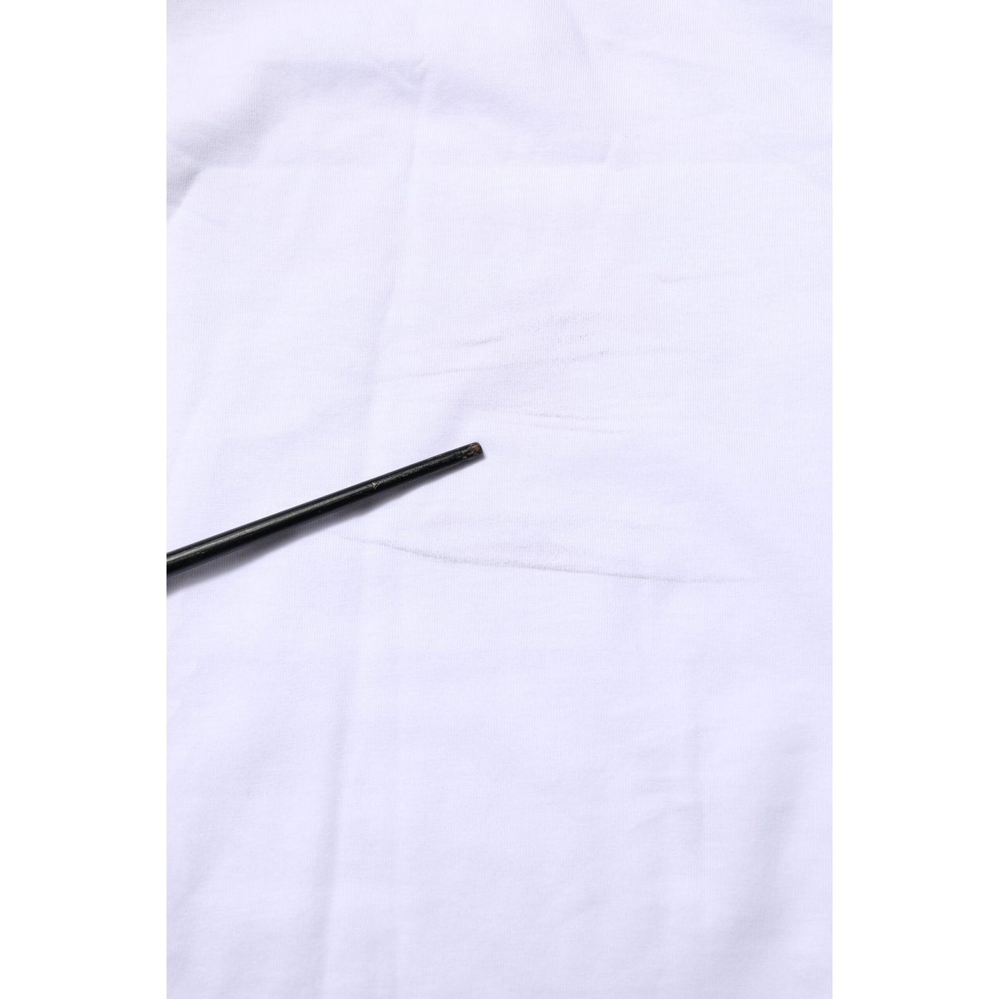 Dolce & Gabbana White Camouflage Cotton Men Crew Neck T-shirt