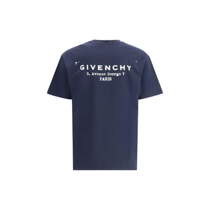 Givenchy Blue Cotton T-Shirt