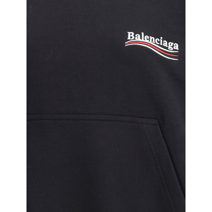 Balenciaga Black Cotton Sweatshirt