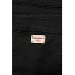 Dolce & Gabbana Black Cotton Logo Skinny Mid Waist Denim Jeans PAN74227-40
