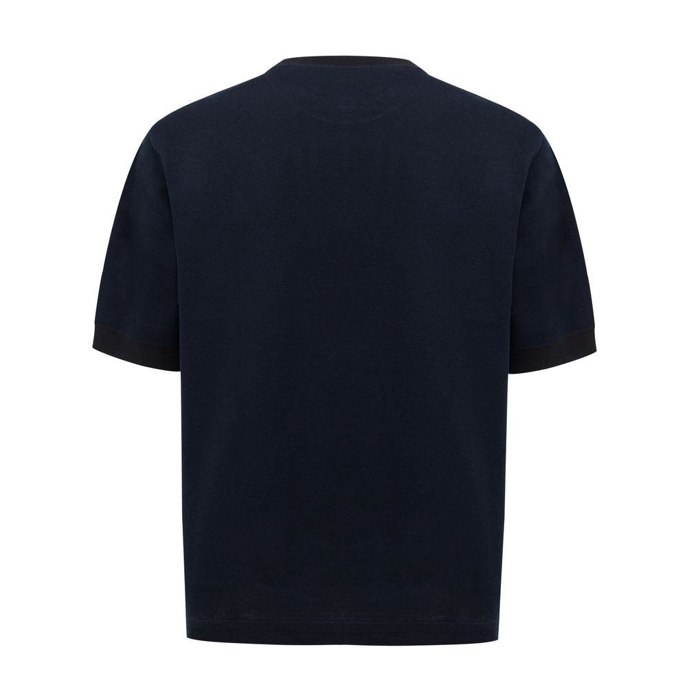 Dunhill Blue Cotton T-Shirt DU-9068673-M