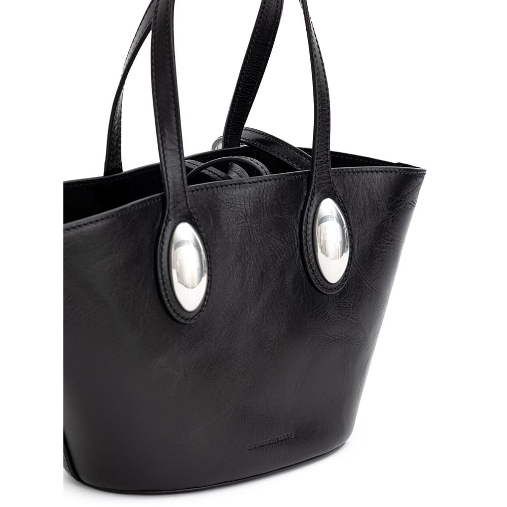 Front view with bag zipped and handles upright.
