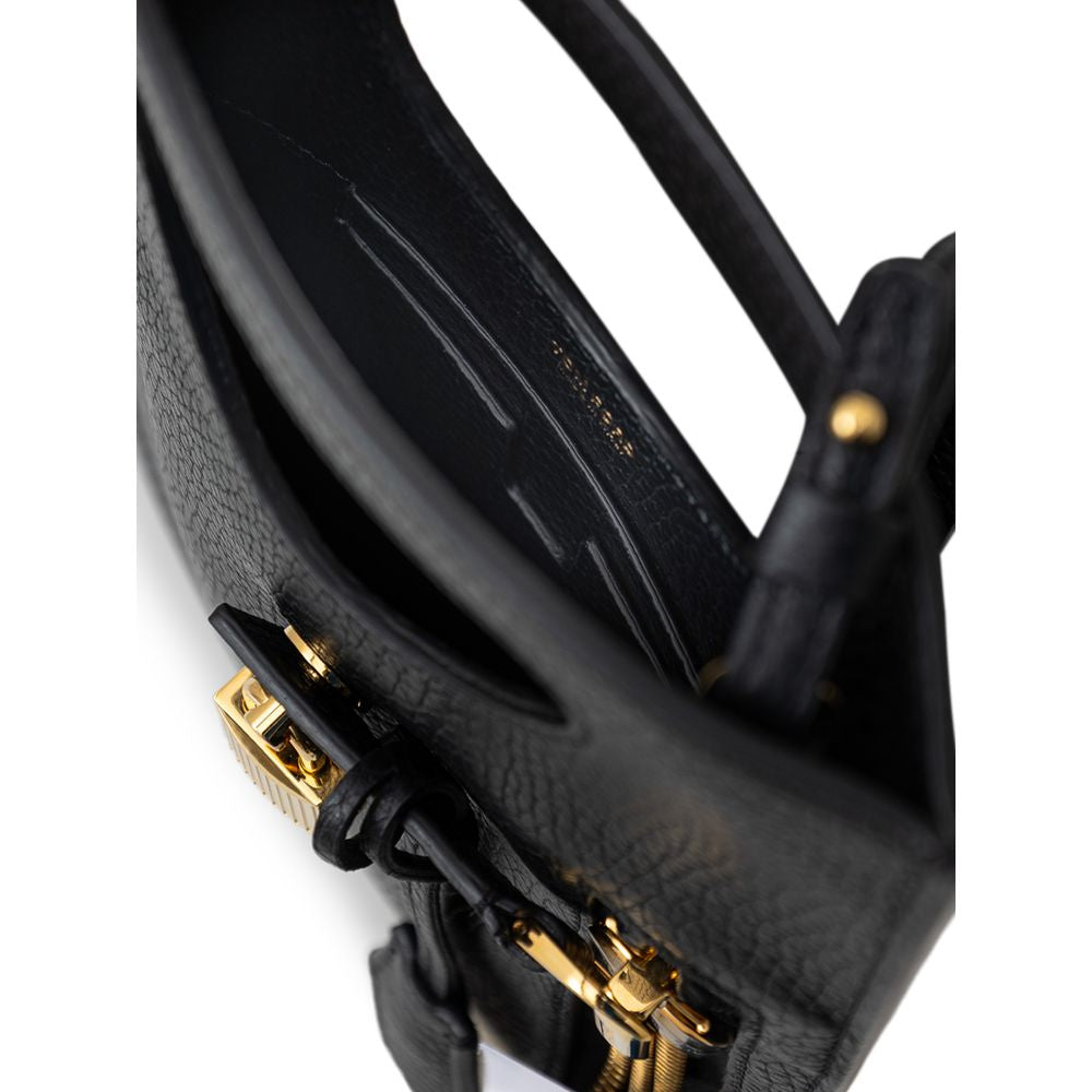 Front view with bag zipped and handles upright.