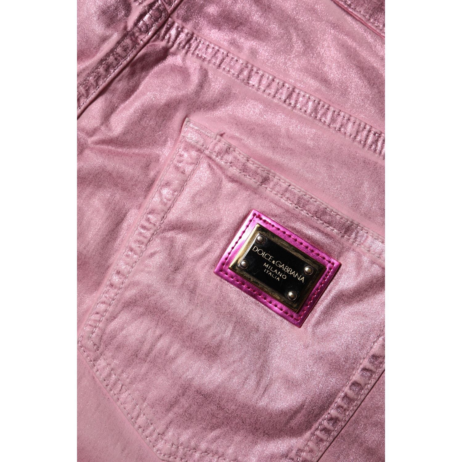 Dolce & Gabbana Pink GRACE High Waisted Skinny Denim Jeans