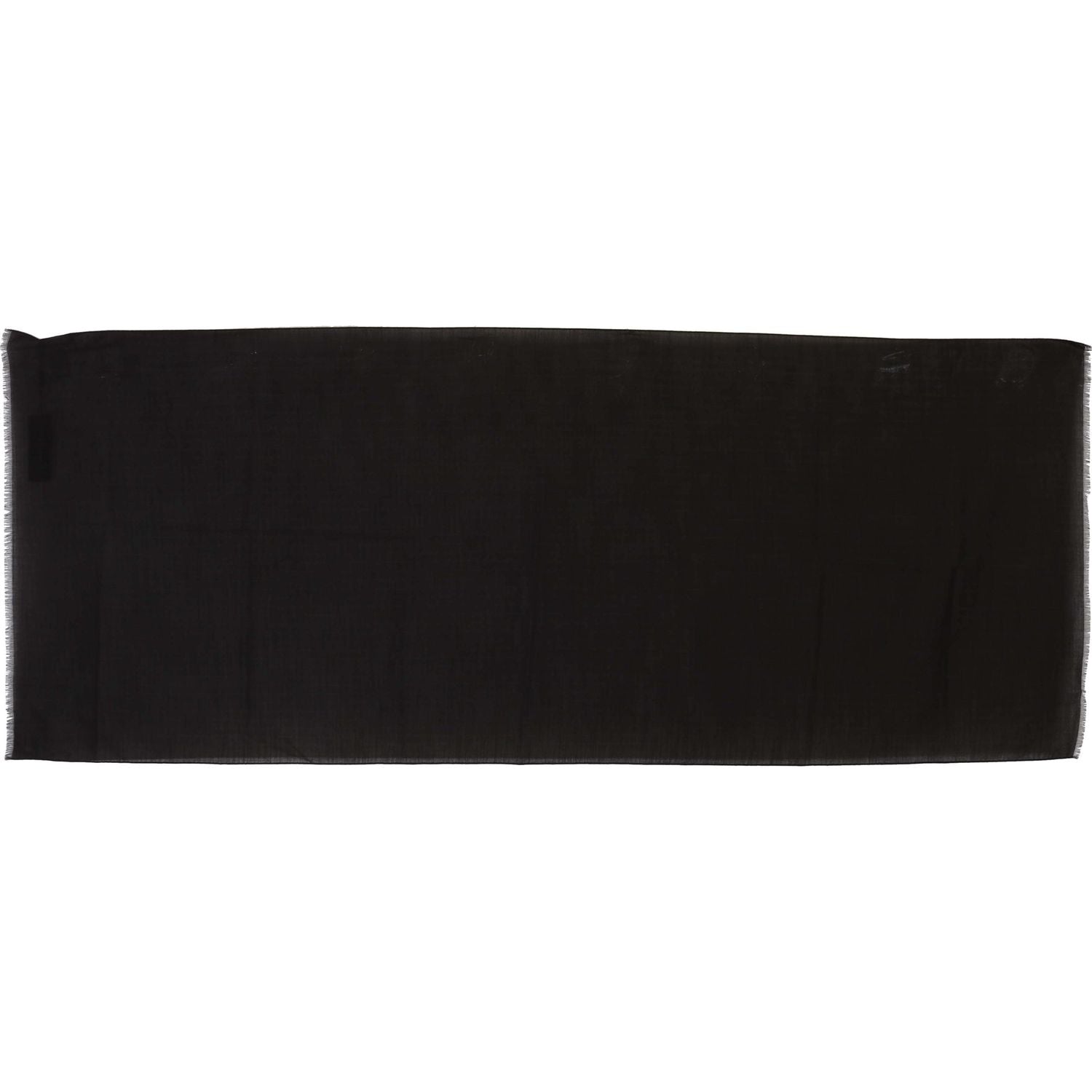 Dolce & Gabbana Dark Gray Virgin Wool Striped Pattern Wrap Scarf