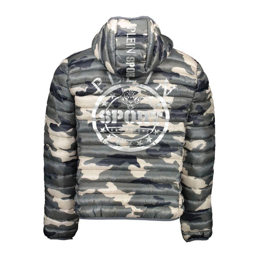 Plein Sport Green Polyester Jacket