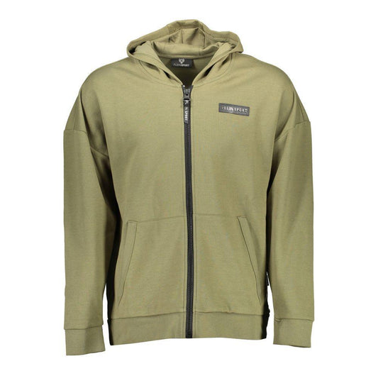 Plein Sport Green Cotton Sweater