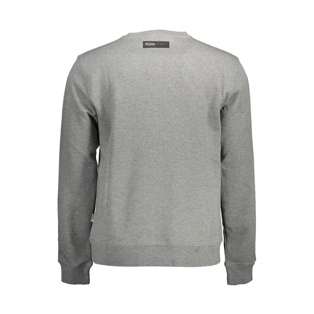 Plein Sport Gray Cotton Sweater PL-11139-M
