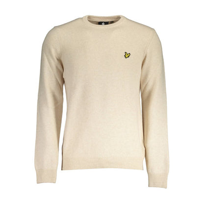 Lyle & Scott Beige Wool Sweater