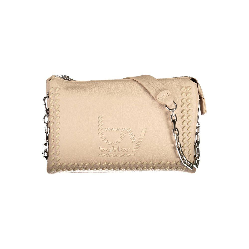 BYBLOS Beige Polyethylene Handbag BY-17019