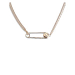 Versace Safety pin Necklace VE-10202561A006203J000-ONE SIZE
