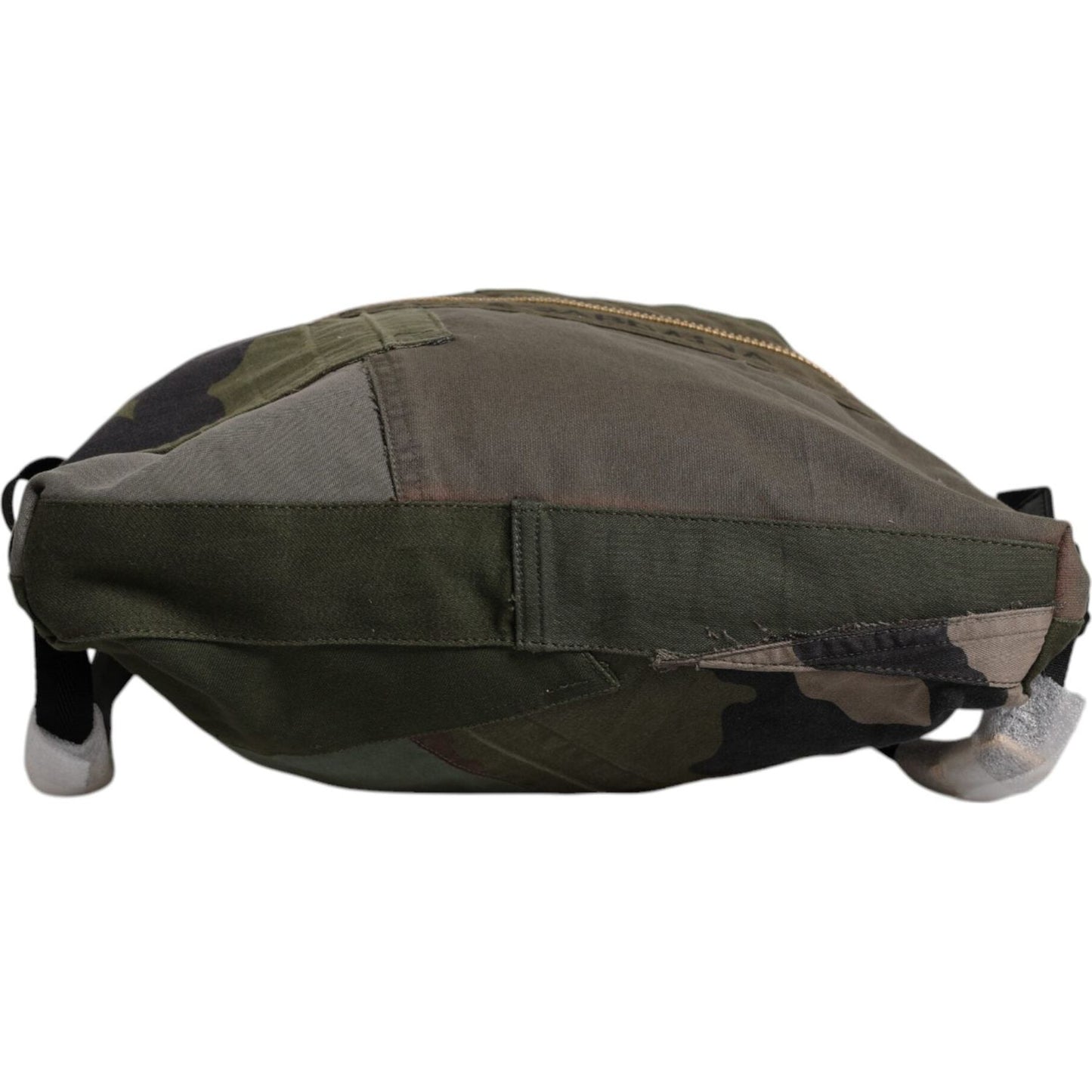 Dolce & Gabbana Military Green Patchwork Rucksack Backpack Bag BAG4637