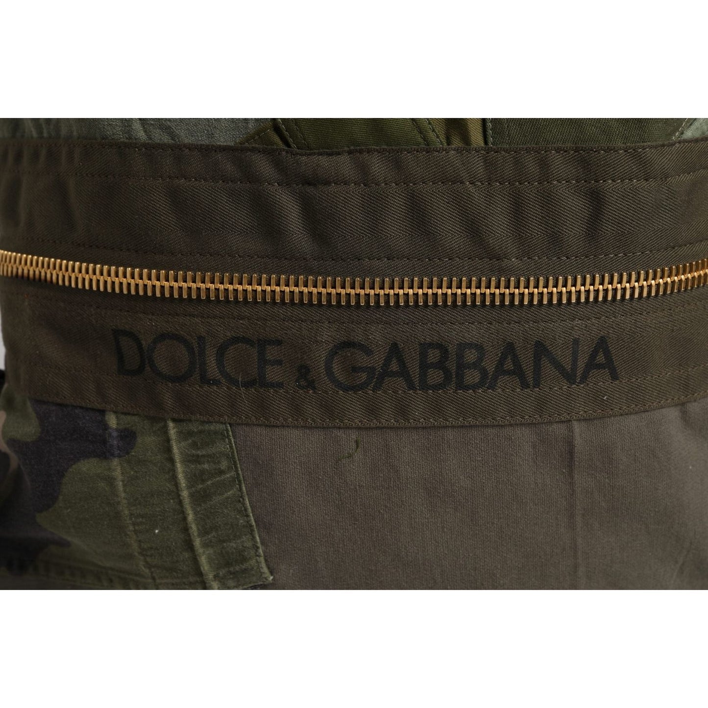 Dolce & Gabbana Military Green Patchwork Rucksack Backpack Bag BAG4637
