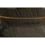 Dolce & Gabbana Military Green Patchwork Rucksack Backpack Bag BAG4637