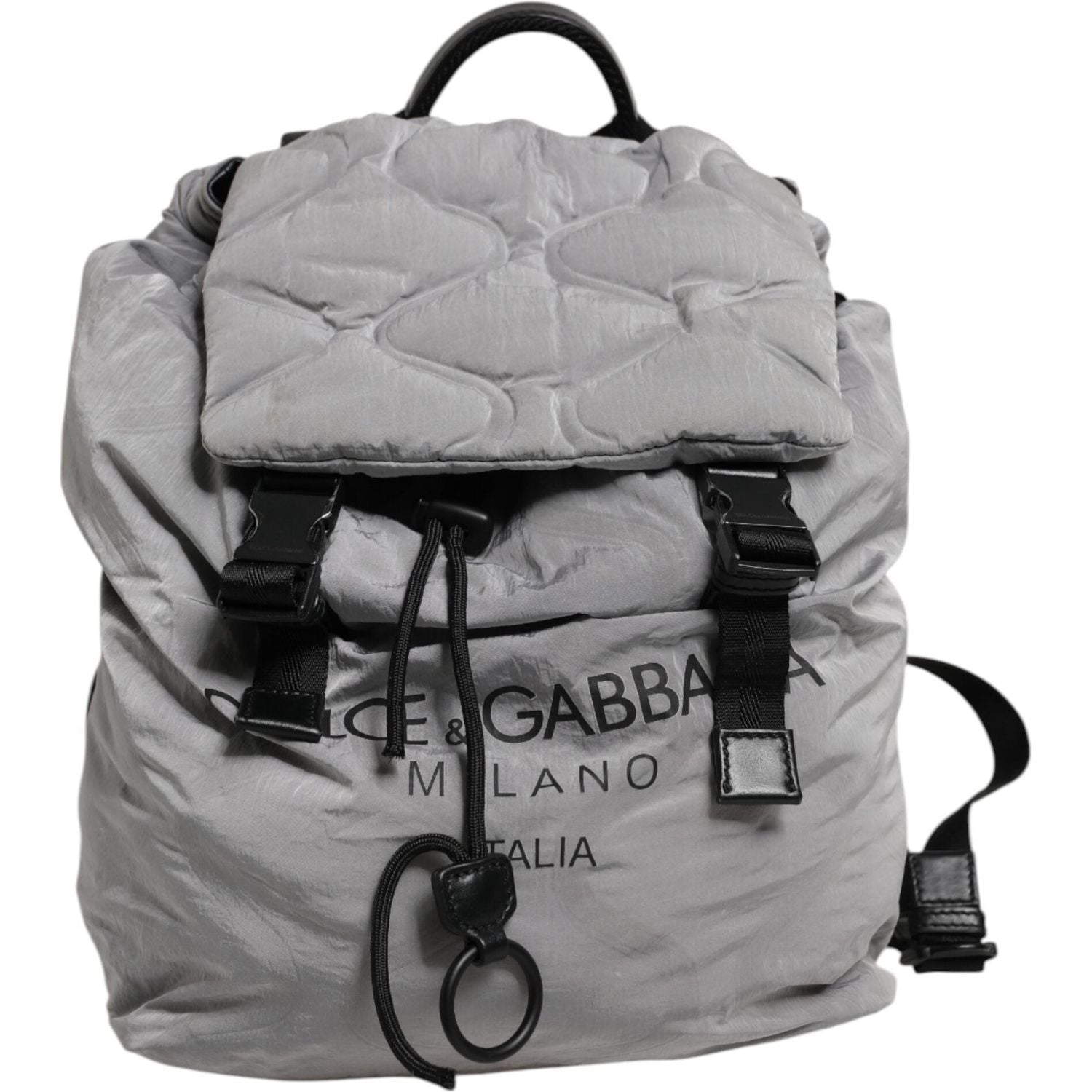 Front view with bag zipped and handles upright.