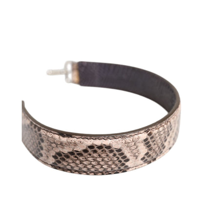 Dolce & Gabbana Beige Exotic Leather Handbag Accessory Shoulder Strap