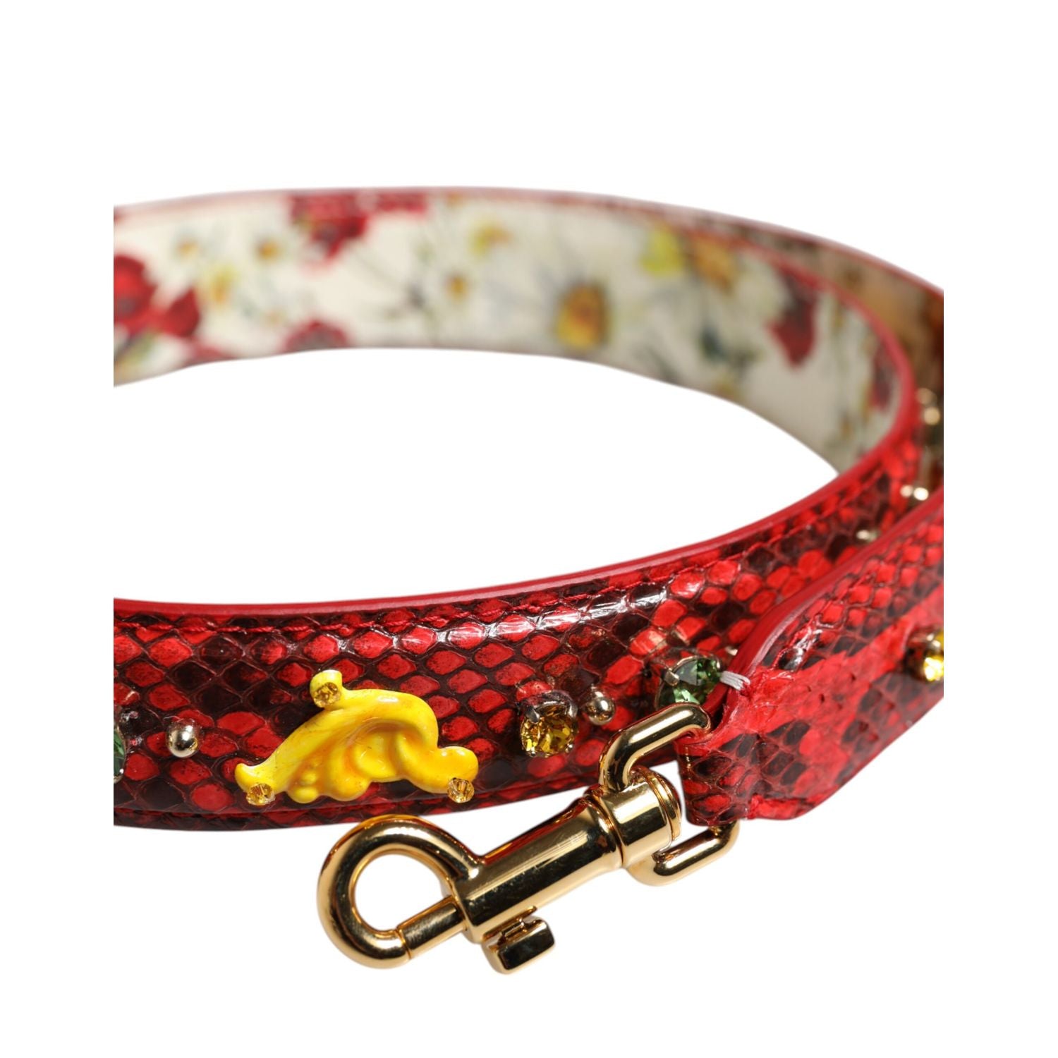 Dolce & Gabbana Multicolor Embellished Handbag Accessory Shoulder Strap