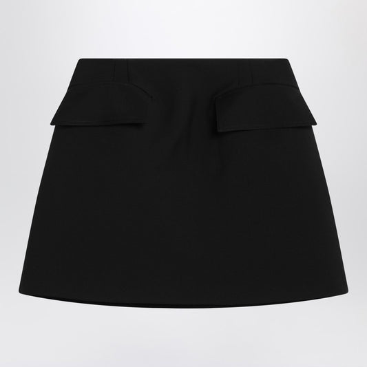Alexander McQueen Black wool mini skirt 824715QJADK/Q_ALEXQ-1000_102