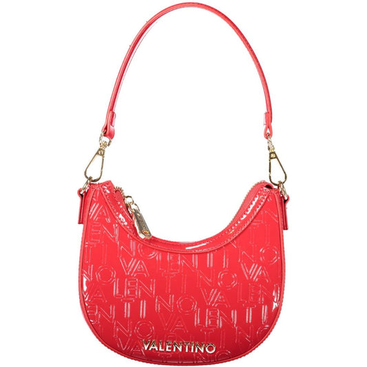 Mario Valentino Red Polyethylene Women Handbag with removable handle and adjustable strap