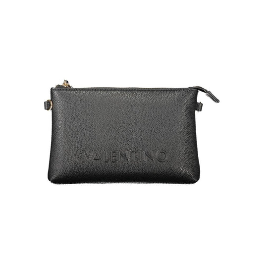 Mario Valentino Black Polyethylene Women Handbag showcasing elegant design and durable material.