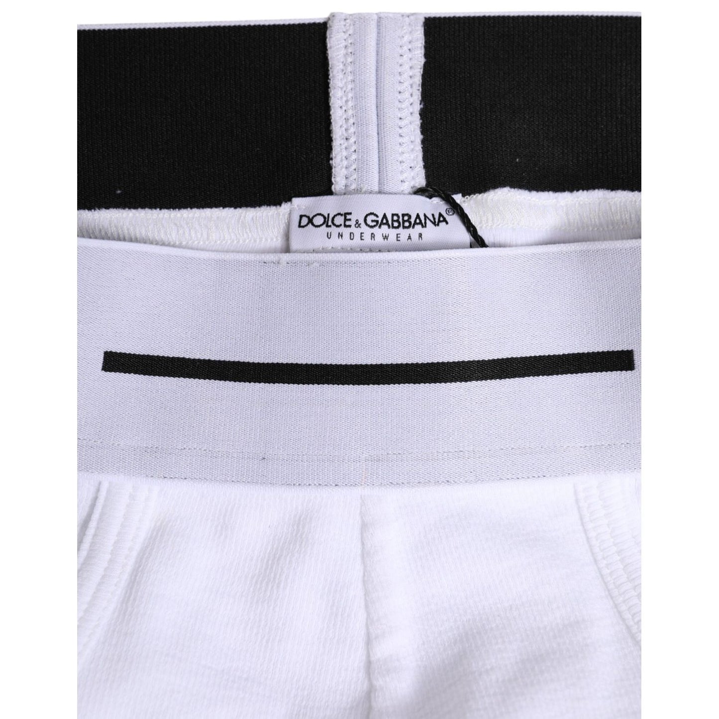 Dolce & Gabbana White Cotton Stretch Regular Brief Underwear