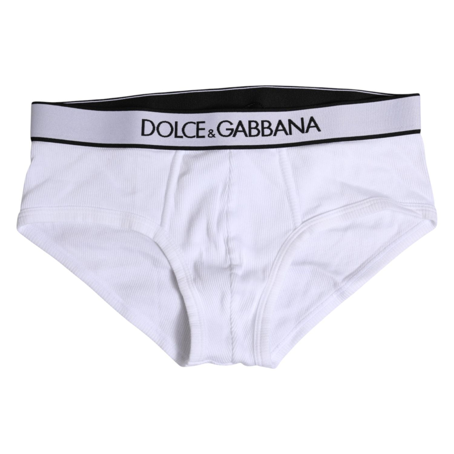 Dolce & Gabbana White Cotton Stretch Regular Brief Underwear
