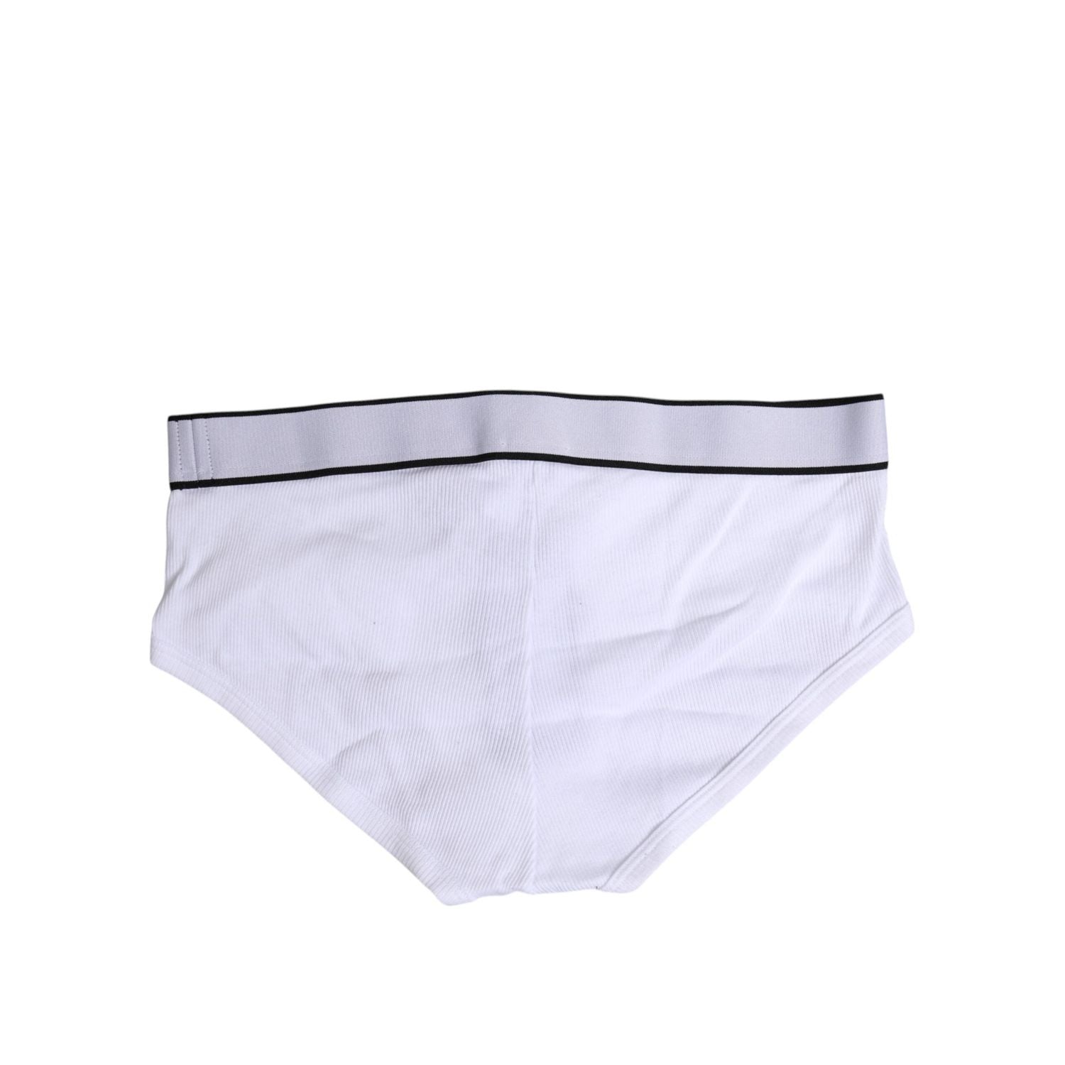 Dolce & Gabbana White Cotton Stretch Regular Brief Underwear