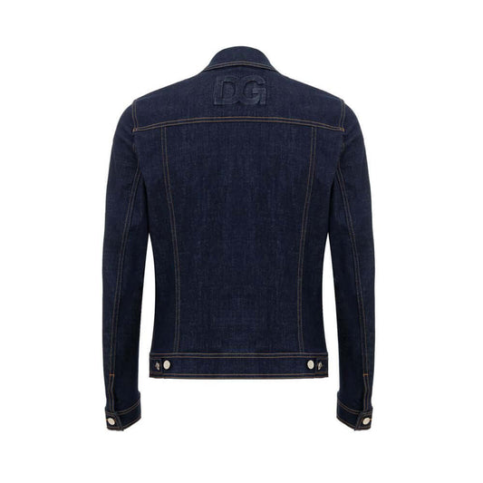 Dolce & Gabbana Blue Cotton Denim Jacket