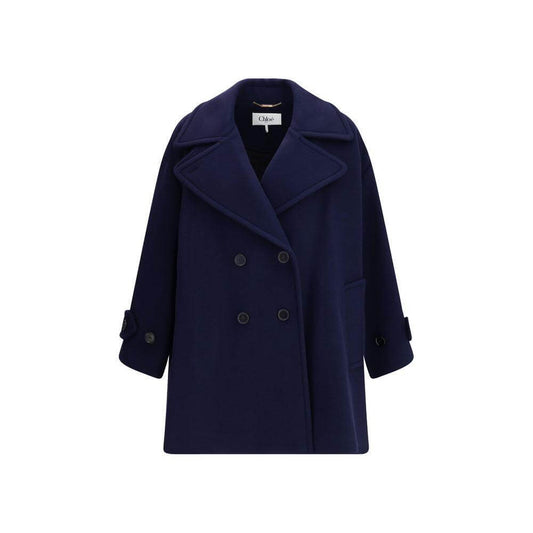 Chloé Oversized double breasted wool Coat CH-CH25AMA2695248B-IT38 | S