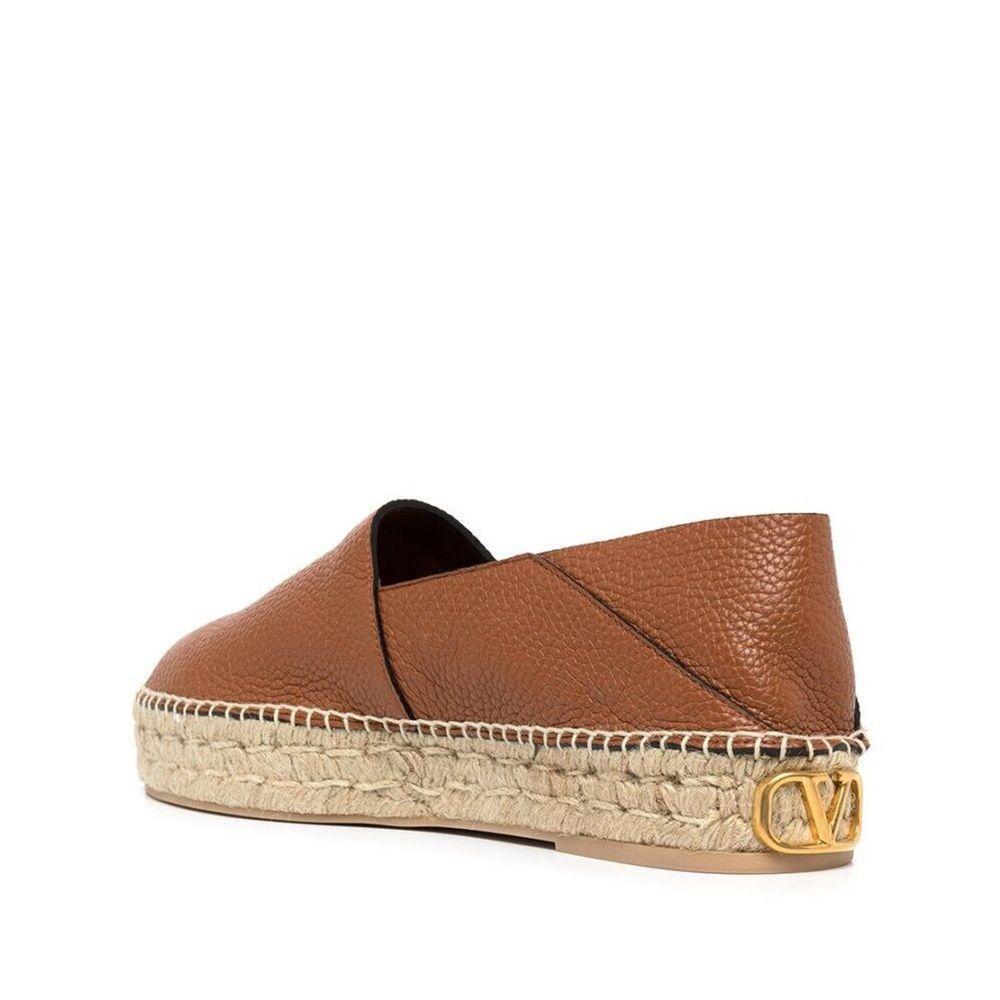 Valentino Garavani Logo-Plaque Leather Espadrilles VA-8736600293588-42