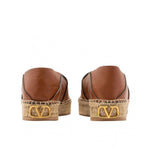 Valentino Garavani Logo-Plaque Leather Espadrilles VA-8736600293588-42