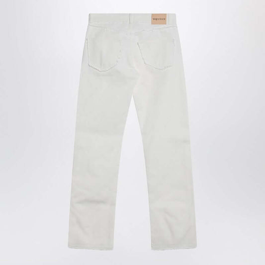 Alexander McQueen White denim trousers 828714QYAAE/Q_ALEXQ-9000_202
