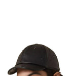 Saint Laurent Cassandre Leather Cap SA-8735556632788-59 CM|L