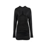 Saint Laurent Cowl Back Mini Dress SA-8736561987796-L