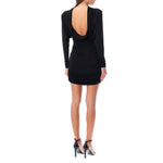Saint Laurent Cowl Back Mini Dress SA-8736561987796-L