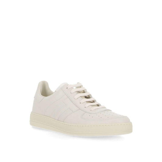 Tom Ford Leather Logo Sneakers TO-8735601066196-EU42.5/US9.5